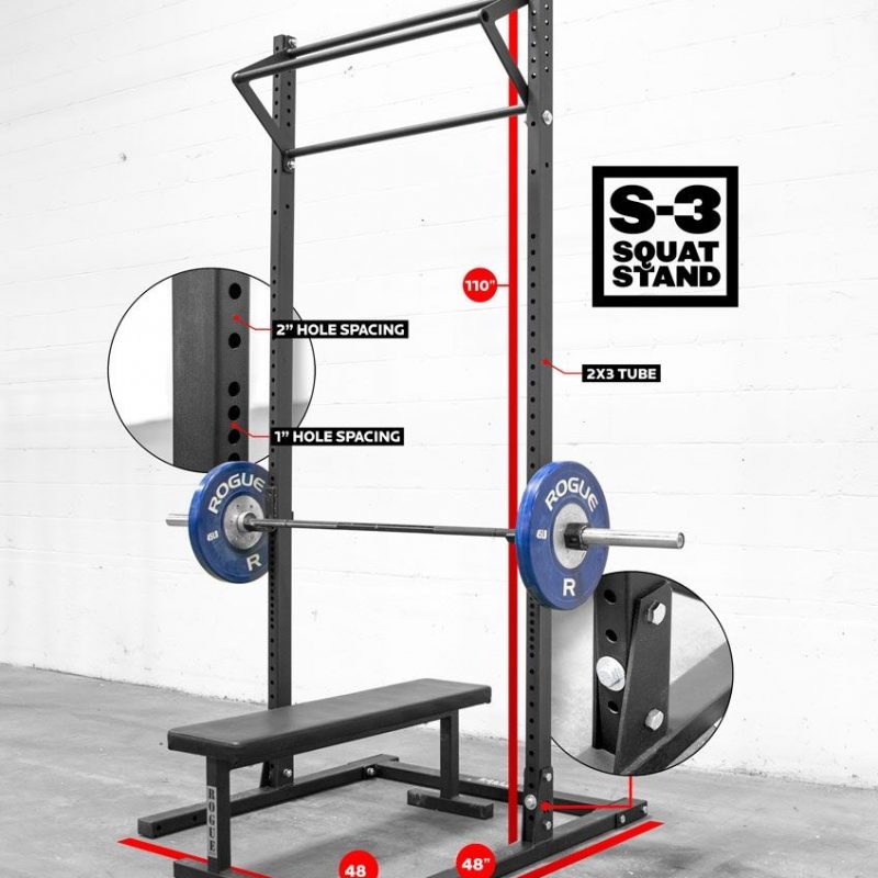 Squat Rack With Pull Up Bar L100824